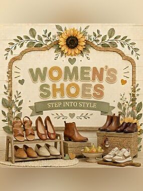 Women’s shoes closet sign